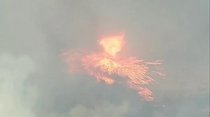 Aerial footage captures 'firenado' in California