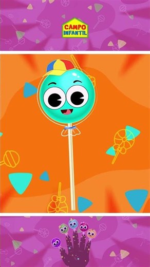 🍭 ¿Hermano dedo, dónde estás? Familia de dedos de piruleta #shorts #campoinfantil