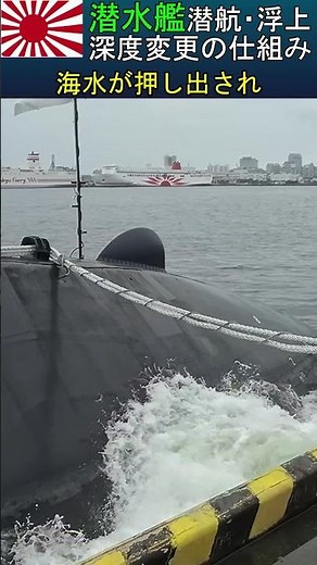 潜水艦の潜航・浮上・深度変更の仕組み【ベント開放、ブロー、潜舵の動作展示あり】 #jmsdf #海上自衛隊 #潜水艦