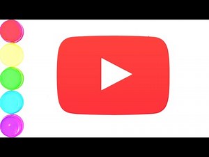 How to Draw a Youtube Logo Step by Step Youtube Logo drawing and coloring