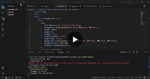 ʜᴇʏ ᴄᴏɴɴᴇᴄᴛɪᴏɴꜱ! I’m excited to share that I’ve deployed a 𝑺𝒊𝒎𝒑𝒍𝒆 𝑪𝒂𝒍𝒆𝒏𝒅𝒂𝒓 𝒂𝒑𝒑! You can enter a year and month, and it will display the calendar. Though it may seem simple, I… | Naancy Prinklyn