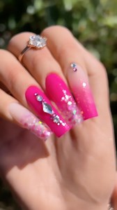 22K views · 49 reactions | CUTE PINK GLITTER FADE #pinknails #nailfade #glitter | Sarah's Nail Secrets | Facebook