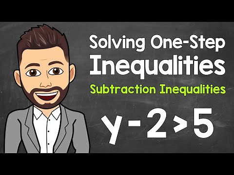 How to Solve One-Step Inequalities (Subtraction Inequalities) | Math with Mr. J