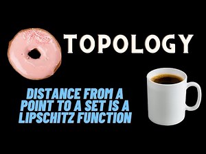 Distance from a point to a set is Lipschitz