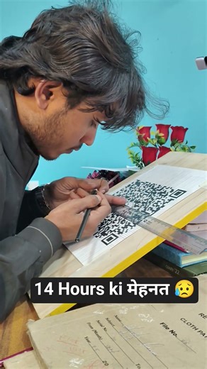 finally QR code scan drawing successful #art #drawing #creative #qrcode #viral