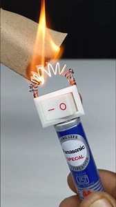 How to Make😱 Mini Electric Lighter with AA Battery | Easy DIY Tutorial #diy #science