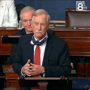WATCH: Sen. Angus King delivers a speech on the Senate Floor addressing the violence in Washington. | WMTW-TV
