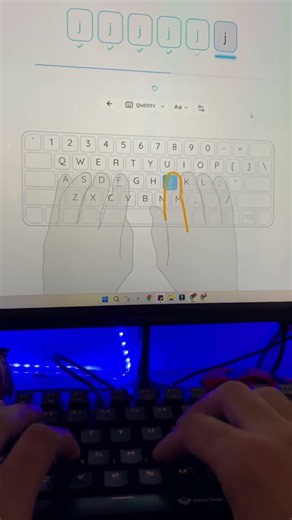 Learn Touch Typing with 10 Fingers | Increase Typing Speed ⌨️🔥 #typing #vocatype #typingtest #learn