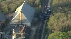 NTSB report says emergency brake deployed unexpectedly, causing 24-car train derailment in Fort Bend Co. in March