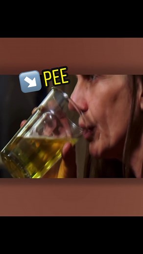 Woman Drinks Her Pee 💀🚽 | girl drink juice from table