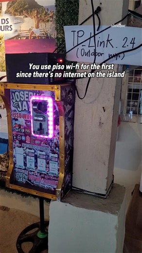 Piso Wi-fi on the island since there's no stable internet! #pisowifi #gigantes #alecethan