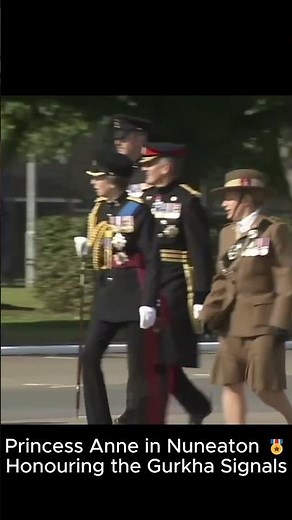 Princess Anne HONORS Gurkha Signals in Emotional Ceremony