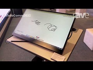 InfoComm 2022: ViewSonic Demos 24-Inch ID2456 Lectern Podium and Touch Monitor Connected to dvLED