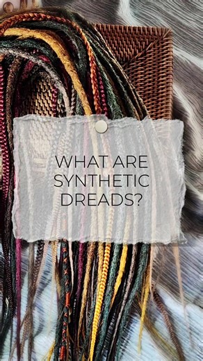 What are synthetic dreadlocks? Synthetic dreadlocks are handmade hair extensions made from lightweight synthetic fibers. They add length, volume, or color without damaging natural hair and can be installed temporarily or semi-permanently. #dreadlocks #syntheticdreadlocks #syntheticdreads #braidsontiktok #dreads