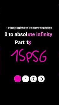 0 to absolute infinity part 18 #numberblocks