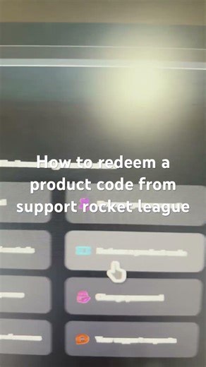 How to redeem a product code from support rocket league