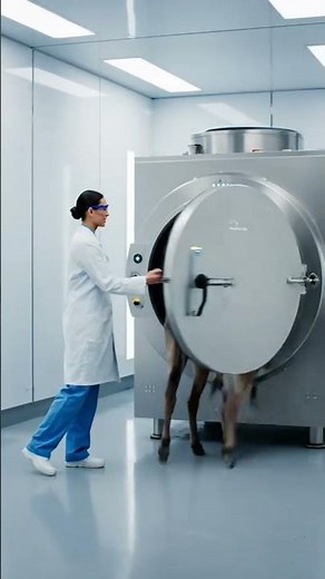 Donkey Turned Into a Futuristic Industrial Machine 😱 | Ultra Realistic AI Short #shorts