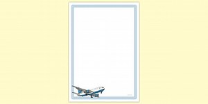 Aeroplane Plane Page Border