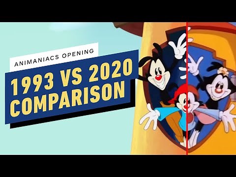 Animaniacs Opening Side-by-Side Comparison (1993 vs 2020)