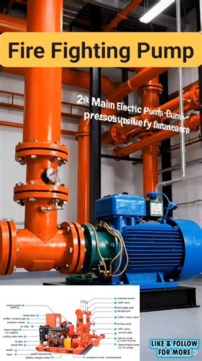 Fire fighting system Pump ‼️✅✅ . . #fire #firefighting #pump #fblifestyletyleシ゚viralシ #fblifestyle #fblife #engineering #fire #mechanical #fire #firefighting #fblifestylelife | Fire-fighting and Fire Alarm system