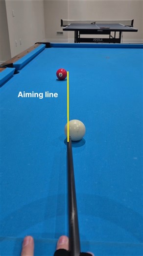 Aiming the Cut Shot in Pool #billiards #poolshots #8ballpool #trickshots
