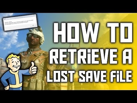 How To Retrieve Your Lost Save File In Fallout 4!