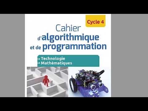 Cahier d'algorithmique et de programmation Cycle 4