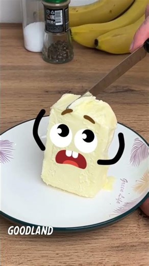 Goodland | Butter's eyebrows were cut off 😂 #cartoon #doodles #animation #funny