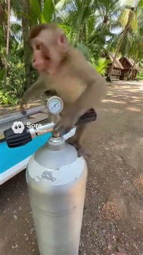 the monkey was freaky 🤪 #biel #funny