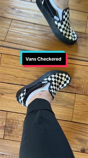 Checkered vans with black soles is exactly what I didn’t think I needed #checkeredvans #vans #vanspartner #tiktokshopstockup #tiktokshopcreatorpicks