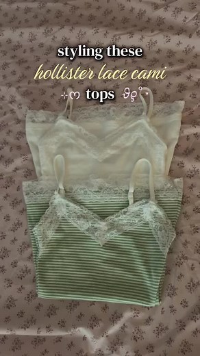 Hollister lace cami styling ideas: 3 cute tops to try