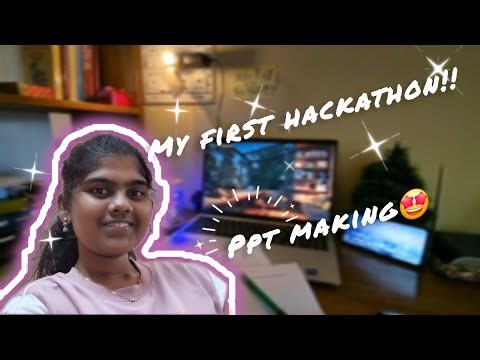 First time making ppt for a solo hackathon!😵‍💫🤩