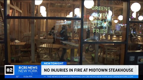 Fire breaks out inside Midtown restaurant
