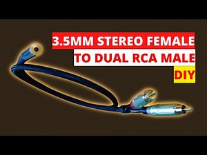 How to make 3.5mm Stereo Female to RCA Cable | making of woofer connecting cable
