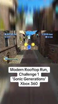 Modern Rooftop Run, Challenge 1 #SonicGenerations #SEGA #Sonic #SonicTheHedgehog