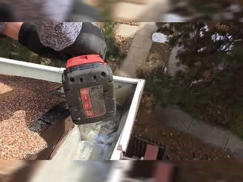 How to seal a gutter miter/corner - same for end caps!