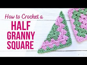 How to Crochet a Half Granny Square | BEGINNER FRIENDLY