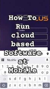 How to run cloud based Software at Mobile
