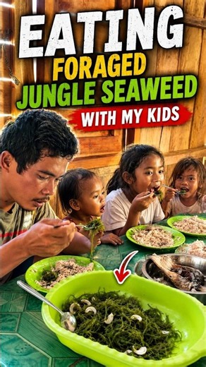 Eating Foraged Jungle Seaweed With My Kids