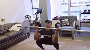 Short on time? Try this full-body barbell routine from James McMillian for a quick burn from head to toe. #MHRecRoom (Please note that this is a highly advanced workout that should not be done with heavy weight, in part due to the grip on the front squat. Start with an empty barbell.) | Men's Health