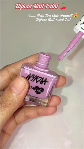 ₹___ Mein Itne Cute Shades? 😍 Nykaa Nail Paint #shortvideo #shorts #makeup ‎⁨@CrystalAuraBeauty⁩