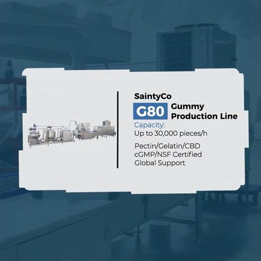 Preview: SaintyCo G80 Starchless Gummy Production Line in a U.S. Client’s Factory