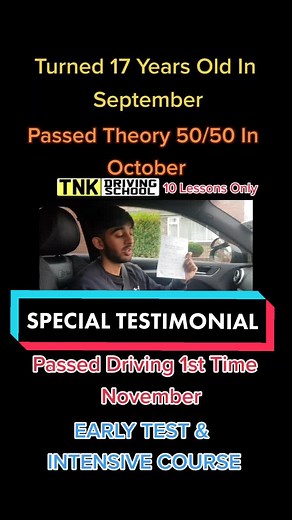 Real Testimonial: TNK Driving School - Passed Driving Test with Intensive Crash Course