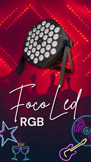 Global Shop | No imaginé que un solo foco RGB LED de 36 LEDs pudiera transformar tanto un espacio 😍 Ahora puedo cambiar el color según el mood: 🎉 Fiesta... | Instagram