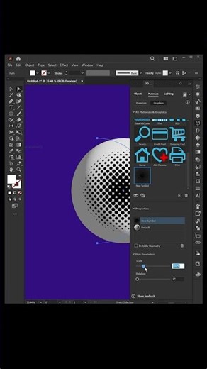 Beginner pro Illustrator Tips | Halftone sphare effect in Illustrator tip | 2025 #mgraphics