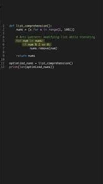 Avoid Python Anti-patterns Fast! #shorts