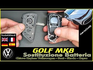 Volkswagen Golf MK8 Keyless Key Battery Replacement - step by step guide