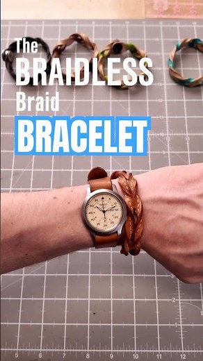 Making a Stylish Leather Bracelet in Just 10 Minutes #leathercraft #diy #mensfashion