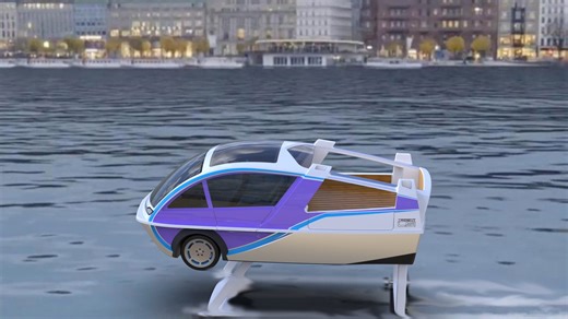 'Flying over water': Why this electric car-boat vehicle will move like a plane