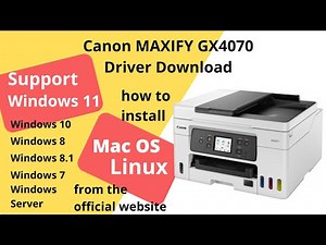 Canon MAXIFY GX4070 Driver Download and Setup Windows 11 Windows 10, Mac 14, Mac 15
